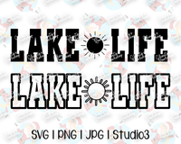 "LAKE LIFE" Cut File | Silhouette | Cricut | SVG PNG JPG Studio3