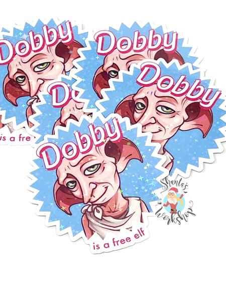 "Babe + Free Elf Mashup"  3-inch Sticker