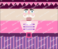 Nutcracker Tumbler Template | Seamless Tumbler Wrap | The Steel Magnolia 32 oz. Plump | SVG PNG JPG Studio3