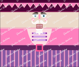 Nutcracker Tumbler Template | Seamless Tumbler Wrap | The Steel Magnolia 32 oz. Plump | SVG PNG JPG Studio3