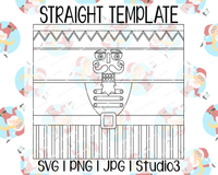 Nutcracker Tumbler Template | Seamless Tumbler Wrap | Straight Resizable | SVG PNG JPG Studio3
