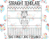 Nutcracker Tumbler Template | Seamless Tumbler Wrap | Straight Resizable | SVG PNG JPG Studio3