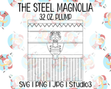 Nutcracker Tumbler Template | Seamless Tumbler Wrap | The Steel Magnolia 32 oz. Plump | SVG PNG JPG Studio3