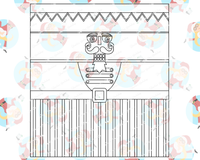 Nutcracker Tumbler Template | Seamless Tumbler Wrap | The Steel Magnolia 32 oz. Plump | SVG PNG JPG Studio3