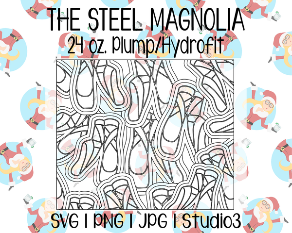 Ballet Burst Template | The Steel Magnolia 24 oz. Plump | SVG PNG JPG Studio3