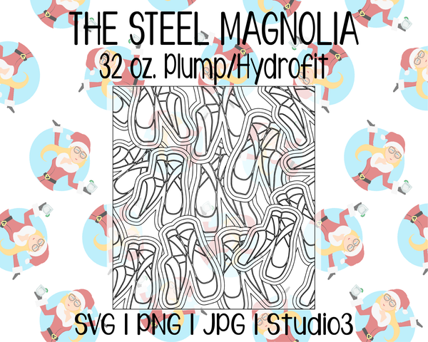 Ballet Burst Template | The Steel Magnolia 32 oz. Plump | SVG PNG JPG Studio3