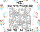 Boba Burst Template | Hogg 30 oz. Duo, Skinny Straight | SVG PNG JPG Studio3