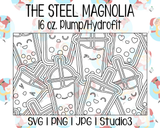 Boba Burst Template | The Steel Magnolia 16 oz. Plump/Hydrofit | SVG PNG JPG Studio3