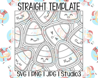 Candy Corn Burst Template | Straight Resizable | SVG PNG JPG Studio3