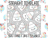 Candy Corn Burst Template | Straight Resizable | SVG PNG JPG Studio3