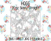 Castle Burst Template | Hogg 20 oz. Skinny Straight | SVG PNG JPG Studio3