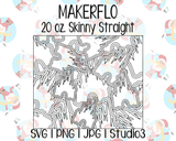 Castle Burst Template | MakerFlo 20 oz. Skinny Straight | SVG PNG JPG Studio3