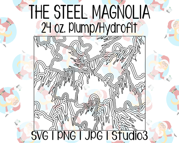 Castle Burst Template | The Steel Magnolia 24 oz. Plump/Hydrofit | SVG PNG JPG Studio3