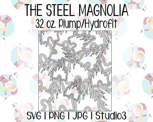 Castle Burst Template | The Steel Magnolia 32 oz. Plump/Hydrofit | SVG PNG JPG Studio3