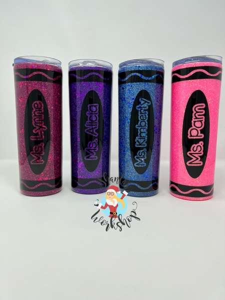 20oz Hogg Glitter Tumblers 