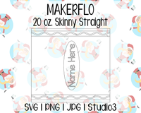 Crayon Tumbler Template | MakerFlo 20 oz. Skinny Straight | SVG PNG JPG Studio3