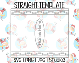 Crayon Tumbler Template | Straight | SVG PNG JPG Studio3