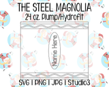 Crayon Tumbler Template | The Steel Magnolia 24 oz. Plump/Hydrofit | SVG PNG JPG Studio3