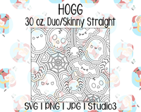 Cute Halloween Burst Template | Hogg 30 oz. Skinny Straight | SVG PNG JPG Studio3