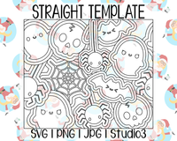 Cute Halloween Burst Template | Straight Resizable | SVG PNG JPG Studio3