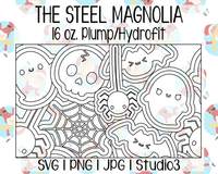 Cute Halloween Burst Template | The Steel Magnolia 16 oz. Plump/Hydrofit | SVG PNG JPG Studio3