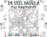 Cute Halloween Burst Template | The Steel Magnolia 24 oz. Plump/Hydrofit | SVG PNG JPG Studio3