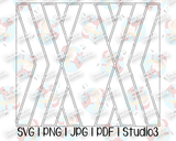 Diamondish Abstract Geometric Tumbler Template | Stencil | Seamless Tumbler Wrap | Straight Resizable | Fits Hogg, MakerFlo, and more | SVG PNG JPG Studio3
