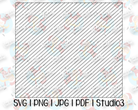 C2C Temperature Tumbler Template | Stencil | Seamless Tumbler Wrap | Straight Resizable | Fits Hogg, MakerFlo, and more | SVG PNG JPG Studio3