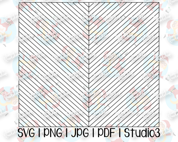 C2C High/Low Temperature Tumbler Template | Stencil | Seamless Tumbler Wrap | Straight Resizable | Fits Hogg, MakerFlo, and more | SVG PNG JPG Studio3