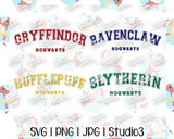 Magic School Team Names | Wizard House | HP Fan | SVG PNG JPG Studio3