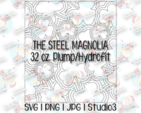 Shamrock Burst Template | Seamless Tumbler Wrap | The Steel Magnolia 32 oz. Plump/Hydrofit | SVG PNG JPG Studio3