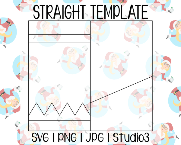 Split Pencil Template | Straight Resizable | SVG PNG JPG Studio3