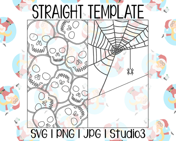 Spooky Split Burst Template | Straight | SVG PNG JPG Studio3