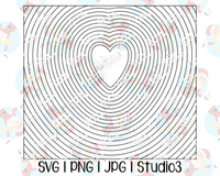 Hypnotic Hearts Template | Seamless Tumbler Wrap | Straight Resizable | Fits Hogg, MakerFlo, and more | SVG PNG JPG Studio3
