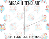 Split Tumbler Template | Seamless Tumbler Wrap | Straight Resizable | SVG PNG JPG Studio3