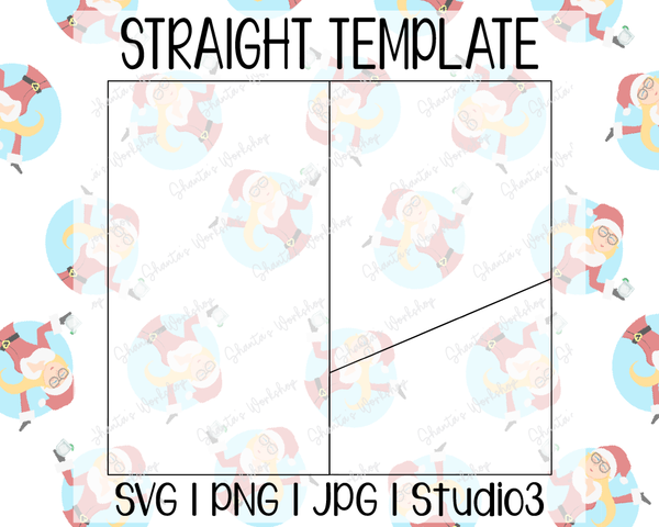 Split Tumbler Template | Seamless Tumbler Wrap | Straight Resizable | SVG PNG JPG Studio3