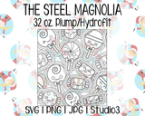 Candy Burst Template | Seamless Tumbler Wrap | The Steel Magnolia 32 oz. Plump/Hydrofit | SVG PNG JPG Studio3