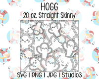 Cactus or Ghost? Burst Template | Hogg 20 oz. Skinny Straight | SVG PNG JPG Studio3