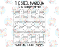 Peeps Stripes Burst Tumbler Template | Seamless Tumbler Wrap | The Steel Magnolia 32 oz. Plump/Hydrofit | SVG PNG JPG Studio3