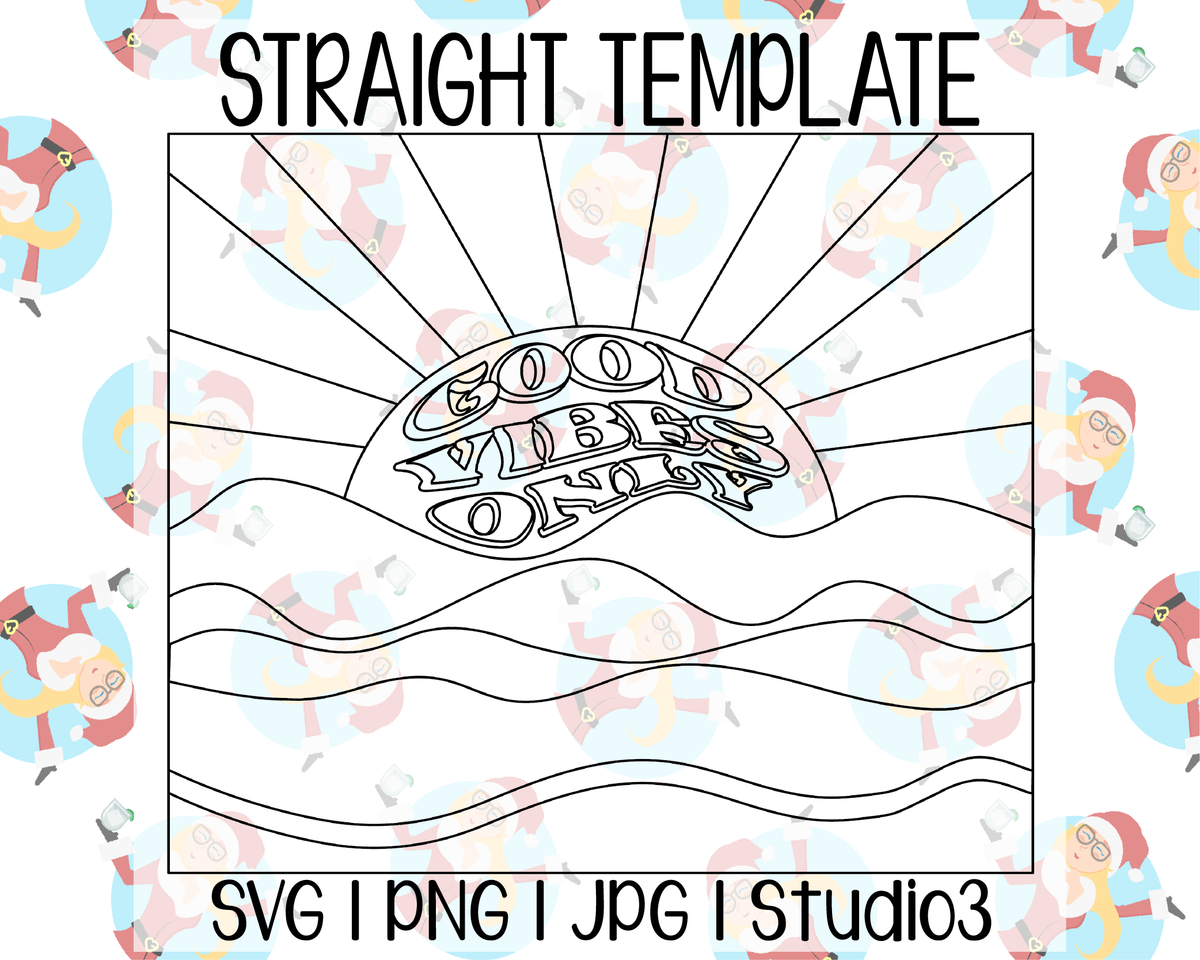 The Great American Craft Expo "Good Vibes Only" Burst Template