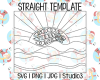 TGA Craft Expo Exclusive! "Good Vibes Only" Burst Template - SVG PNG JPG Studio3