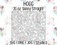 Seamless Leopard Template | Hogg 20 oz. Skinny Straight | SVG PNG JPG Studio3