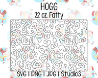 Seamless Leopard Template | Hogg 22 oz. Fatty | SVG PNG JPG Studio3