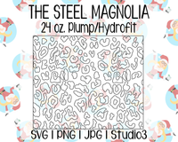 Seamless Leopard Template | The Steel Magnolia 24 oz. Plump/Hydrofit | SVG PNG JPG Studio3