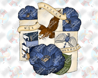 Wit Beyond Measure | Raven Blue House Characteristics | Wizard School | Sublimation Transfer | DIY T-Shirt | Ready to Press