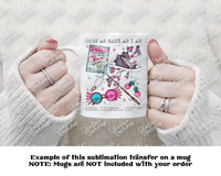Just as Sane as I am Luna Chart | Sublimation Transfer | DIY T-Shirt | Ready to Press