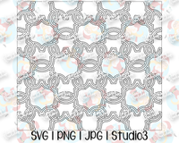 Mouse Weave Tumbler Template | Stencil | Seamless Tumbler Wrap | Straight Resizable for Hogg, MakerFlo, and more | SVG PNG JPG Studio3