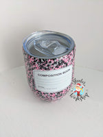SEMI-CUSTOM 12 oz. Wine Tumbler "Composition Book"