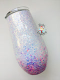 17 oz. Wine Tumbler "Drink Happy Thoughts"