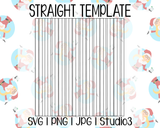 Pinstripes Tumbler Template | Straight | SVG PNG JPG Studio3